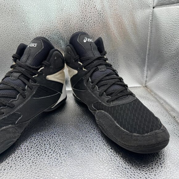 Size 7.5‎ Asics Matflex 6 Wrestling Mens Black White Boxing Sneakers 1081A021 main image 11